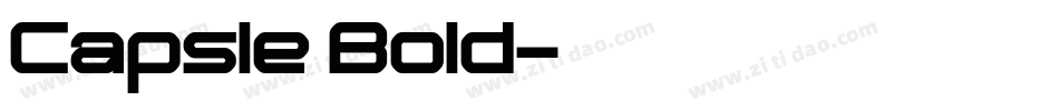 Capsle Bold字体转换